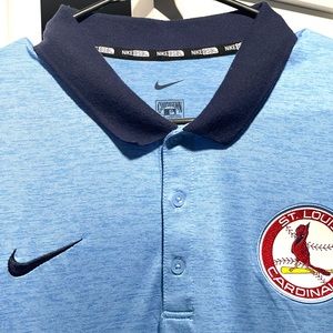 - mlb st louis cardinals polo shirt blue Size XL coopers-town collection